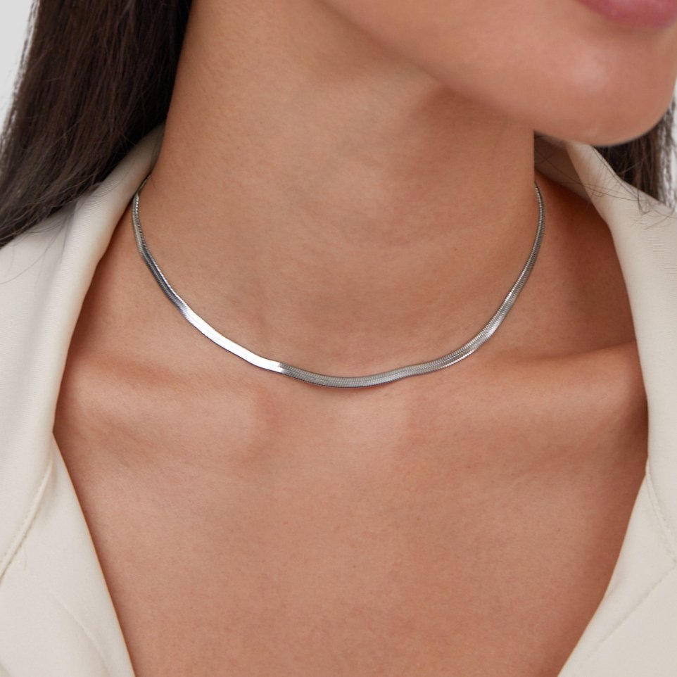 Sarya Schlangenkette Silber Halskette