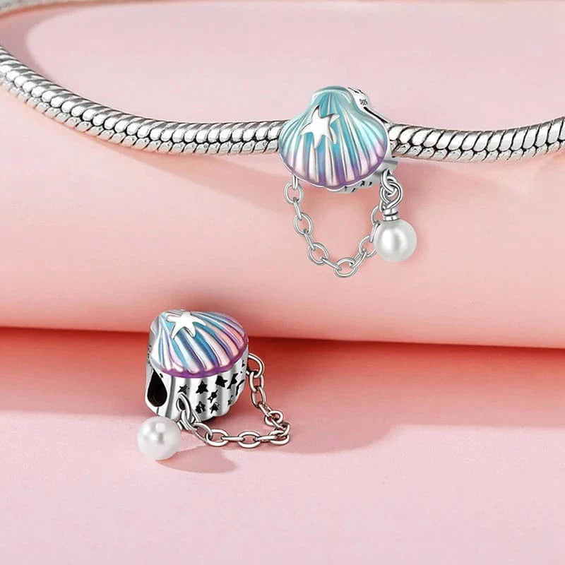 Liora Atelier Sea Clam & Chain Pearl Dangle Charm
