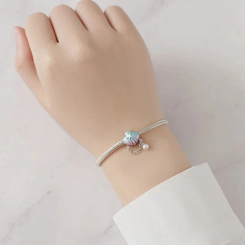 Liora Atelier Sea Clam & Chain Pearl Dangle Charm