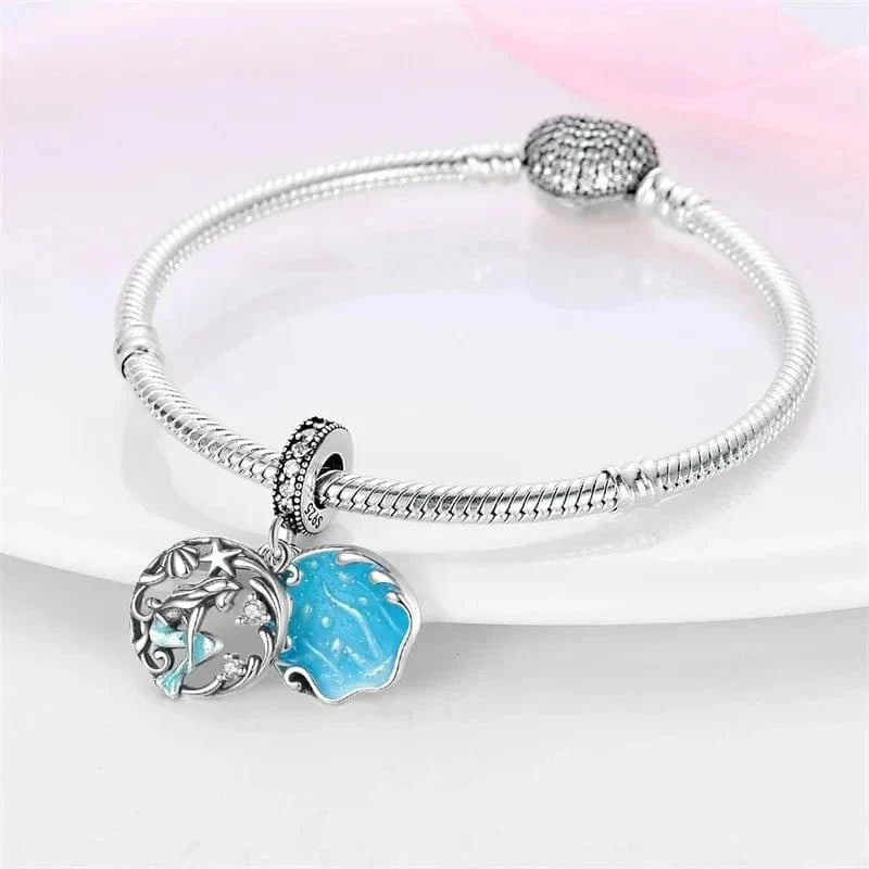 Liora Atelier Shimmering Ocean Blue Mermaid Charm
