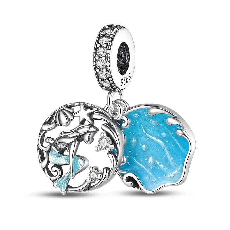 Liora Atelier Shimmering Ocean Blue Mermaid Charm