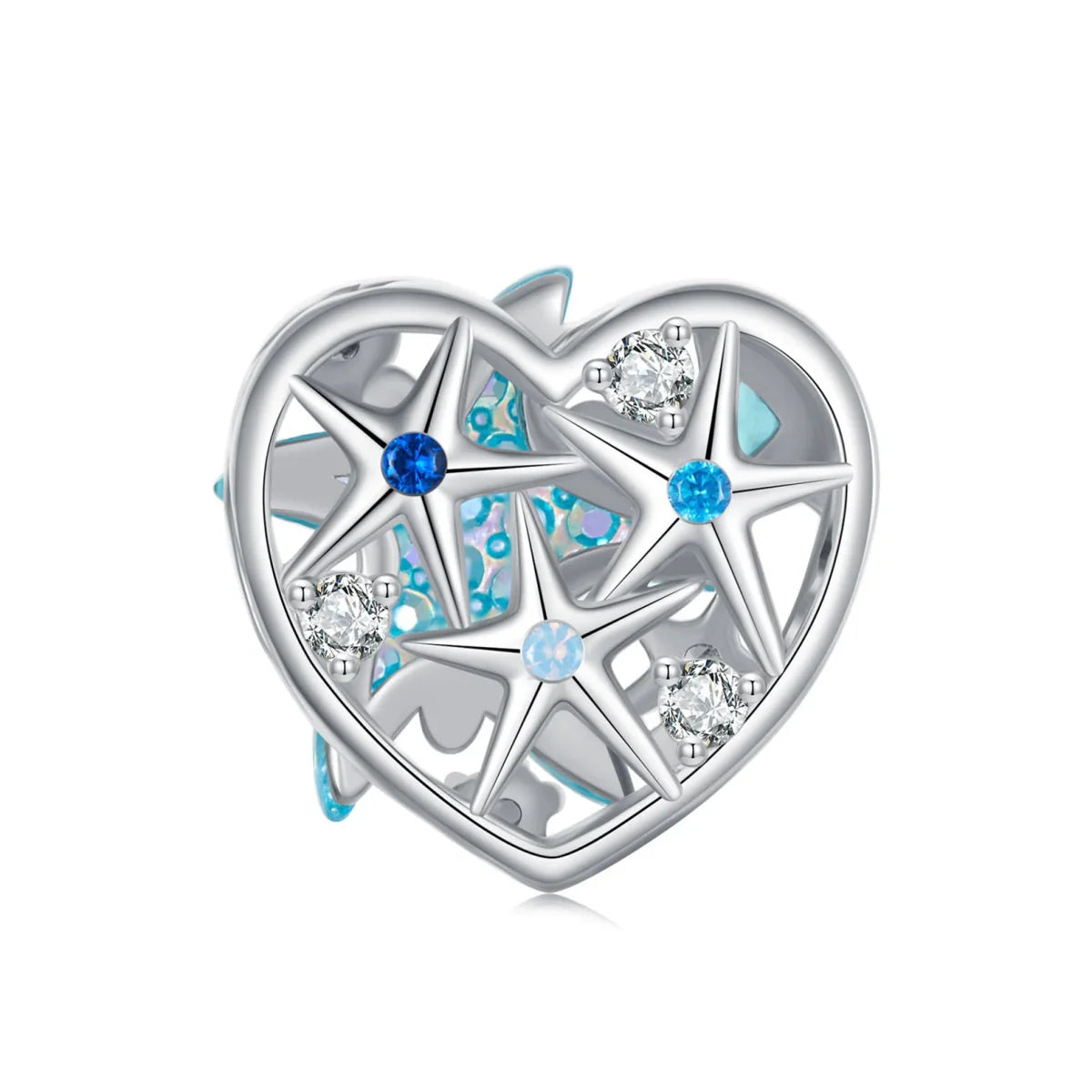 Liora Atelier Shimmering Starfish & Ocean Heart Charm