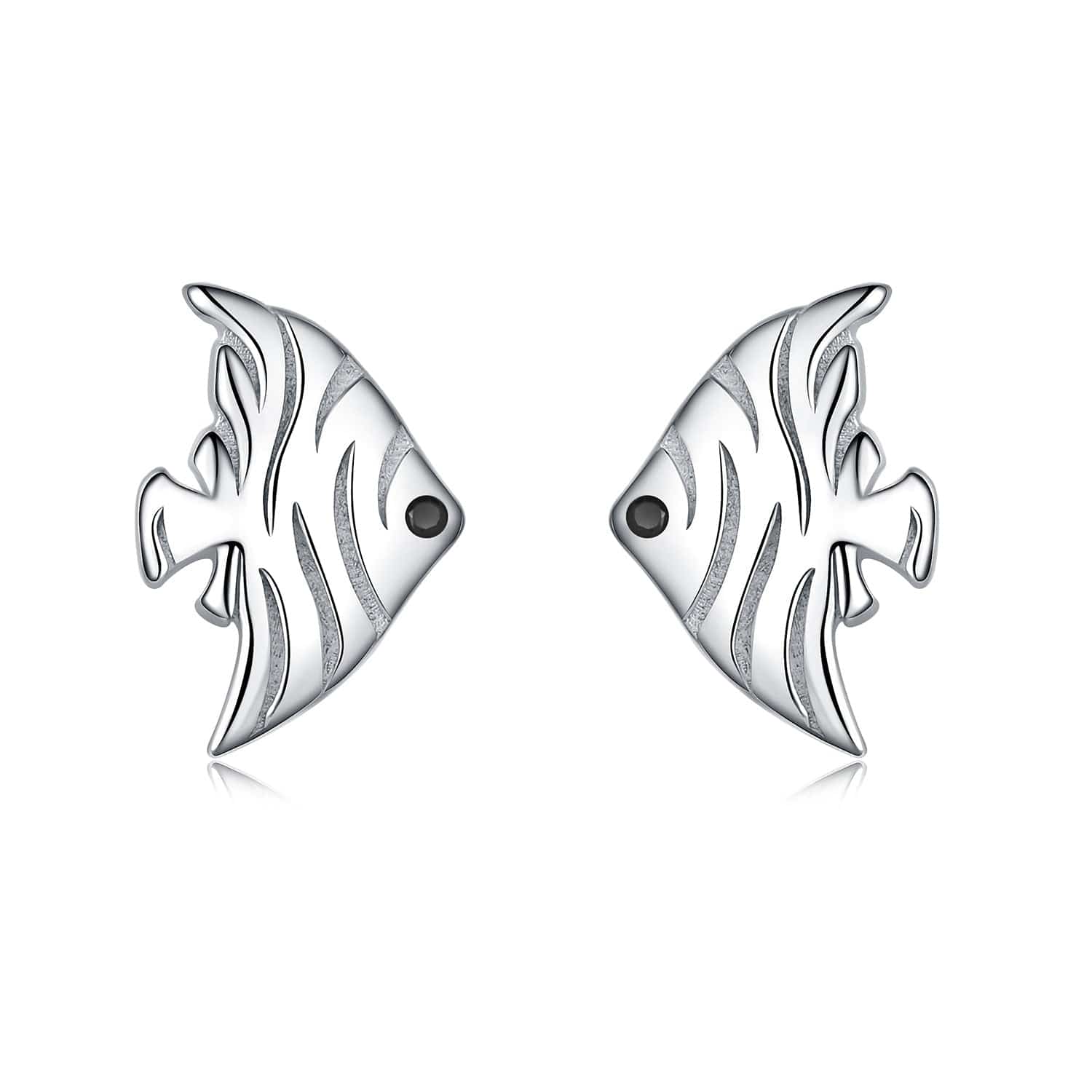 Liora Atelier Silver Angelfish Stud Earrings