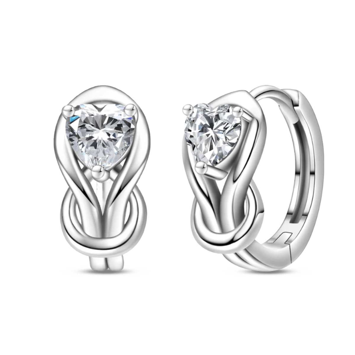 Liora Atelier Silver Infinity Hoop Earrings