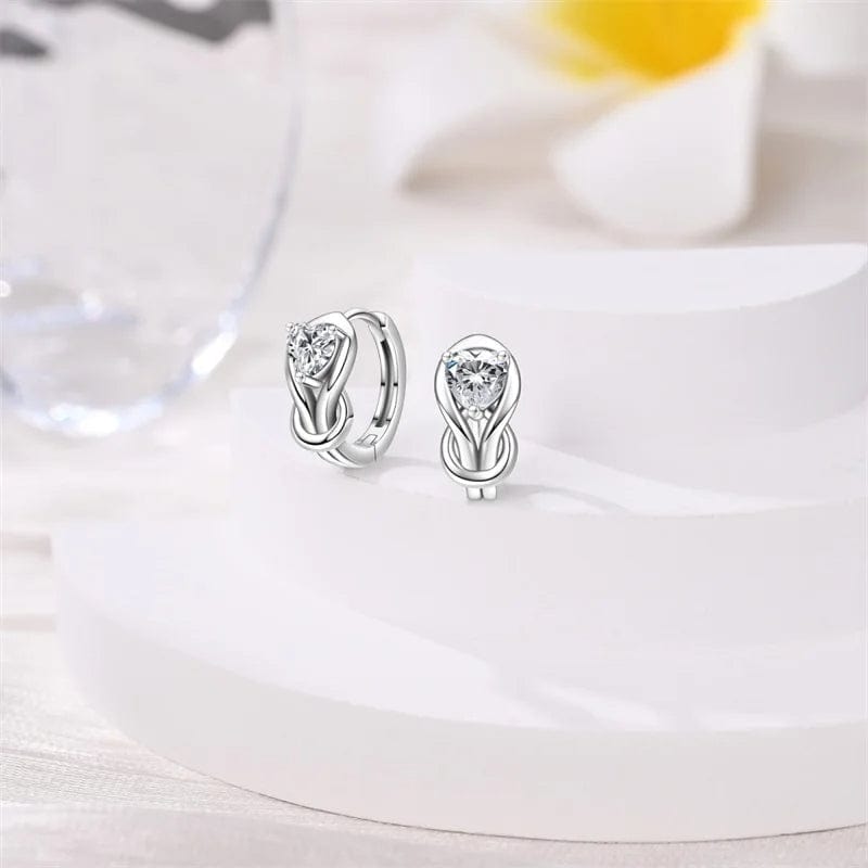 Liora Atelier Silver Infinity Hoop Earrings