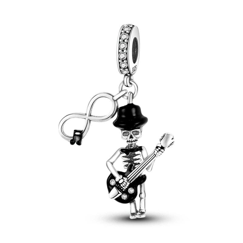 Liora Atelier Skeleton with Guitar Dangle Charm