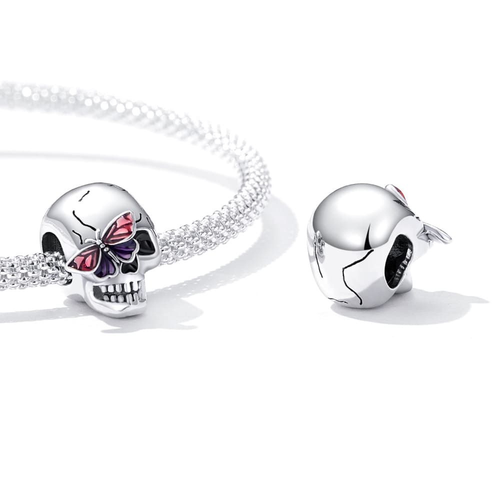 Liora Atelier Skull & Butterfly Charm