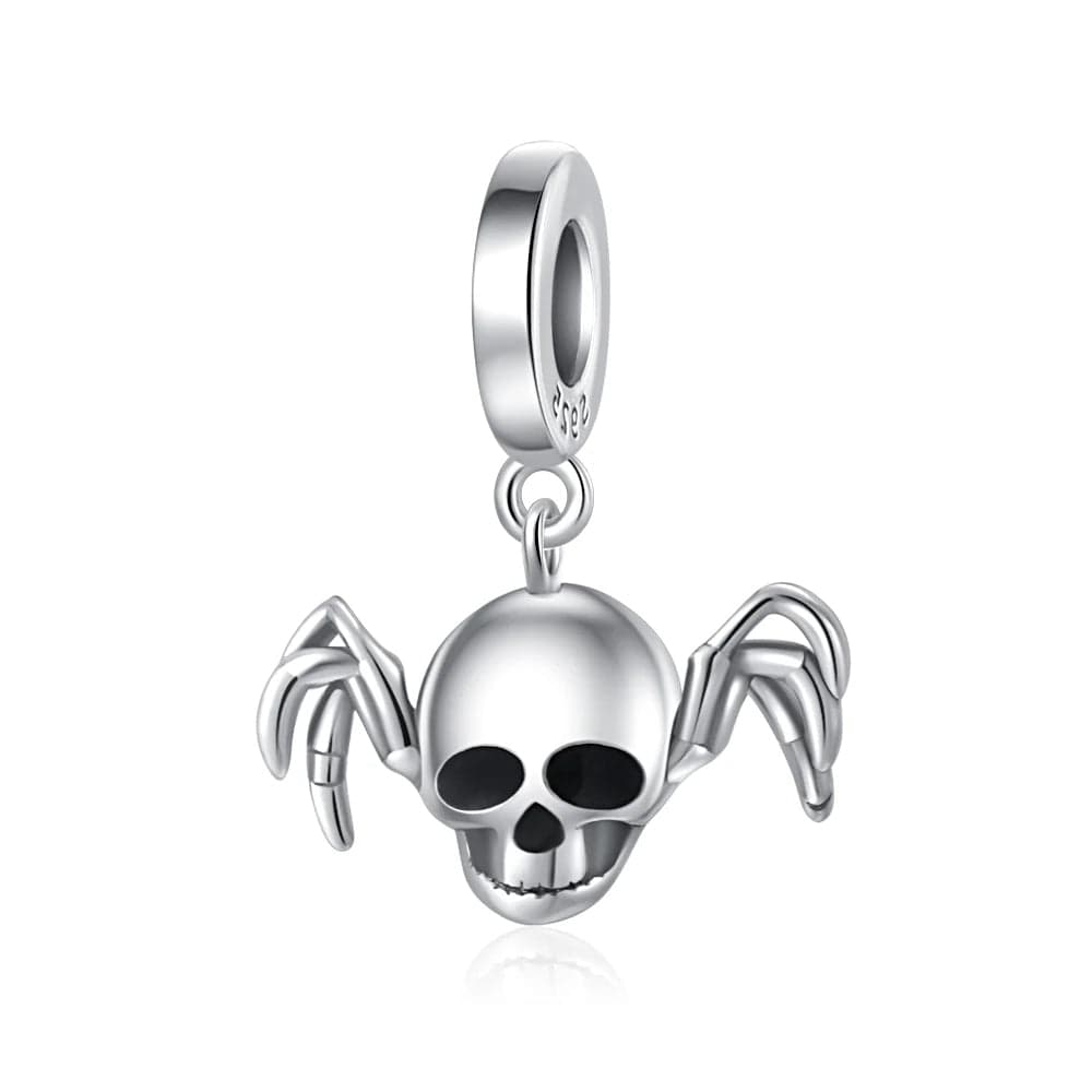 Liora Atelier Skull Spider Horror Dangle Charm