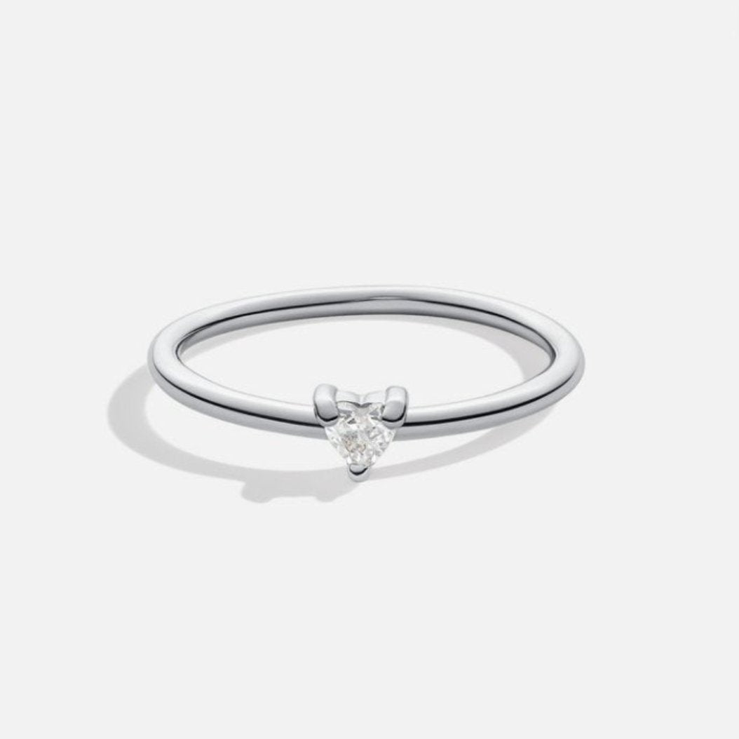 Kleine Liebe' Kristall Herzring
