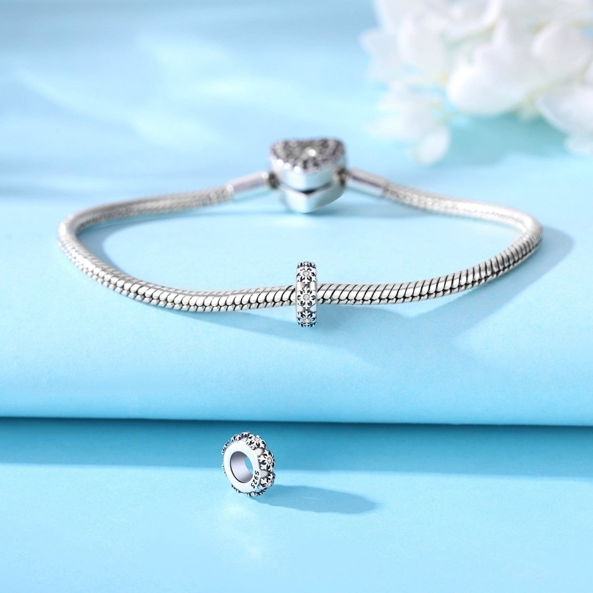 Liora Atelier Snowflake Spacer Charm