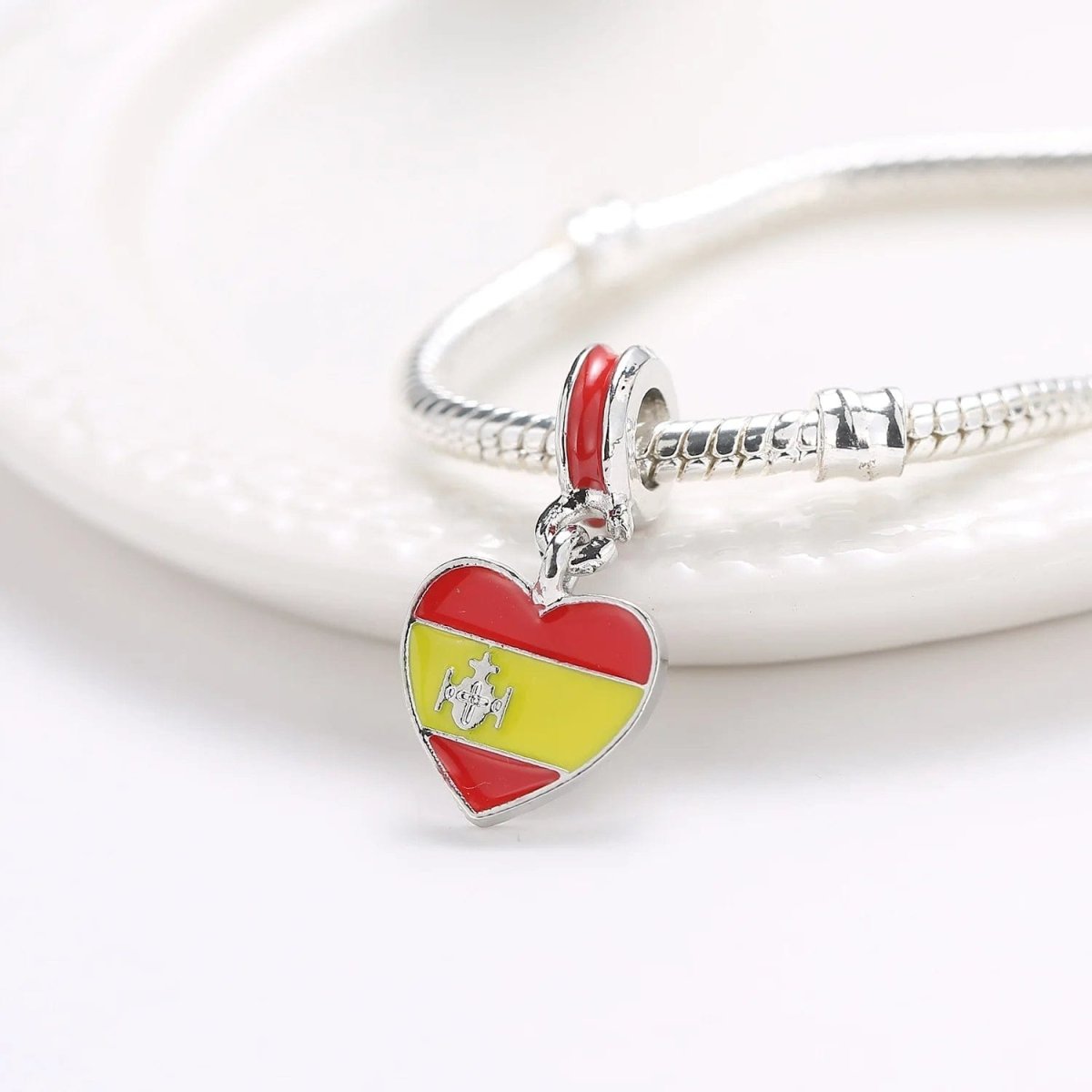 Liora Atelier Spain Heart Flag Dangle Charm