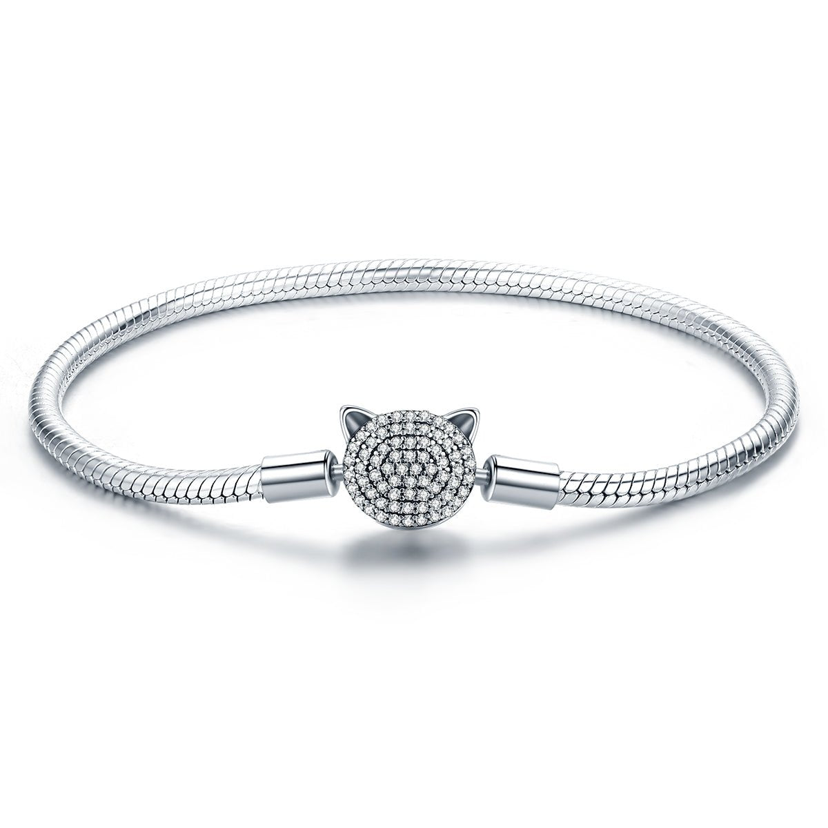 Liora Atelier Sparkling Cat Clasp Charm Bracelet