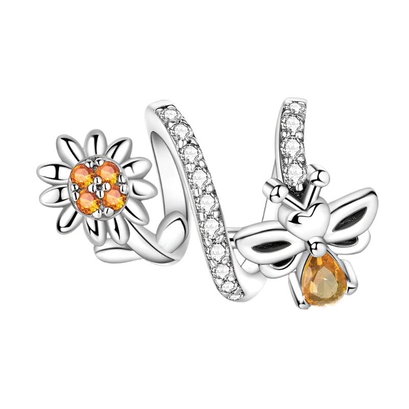 Liora Atelier Sparkling Daisy & Bumblebee Love Wrap Charm