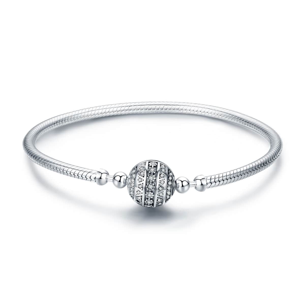 Liora Atelier Sparkling Globe Clasp Charm Bracelet