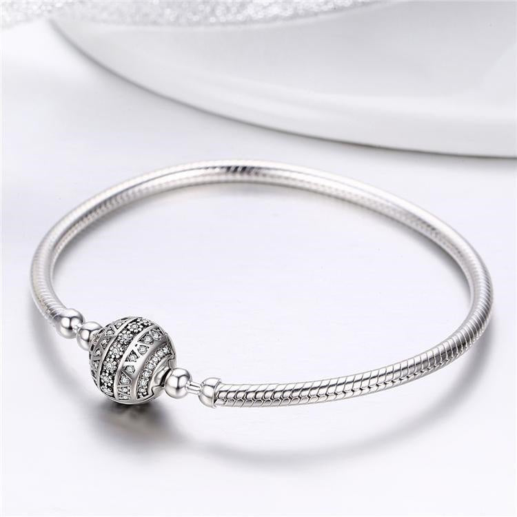 Liora Atelier Sparkling Globe Clasp Charm Bracelet