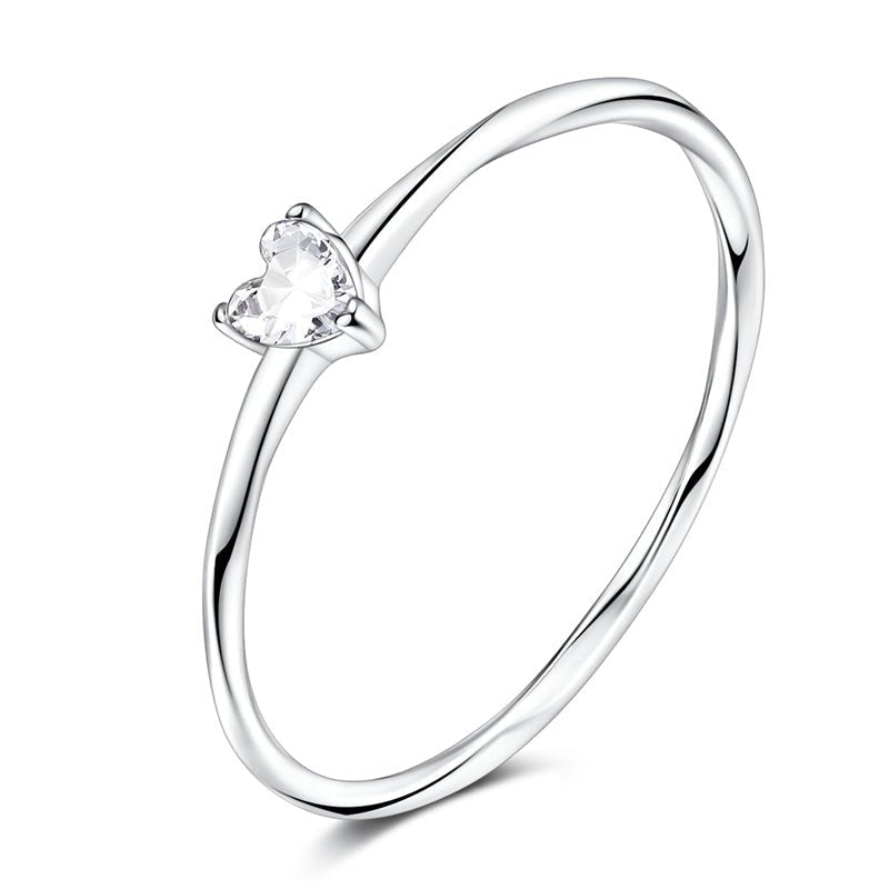 Liora Atelier Sparkling Heart Solitaire Ring