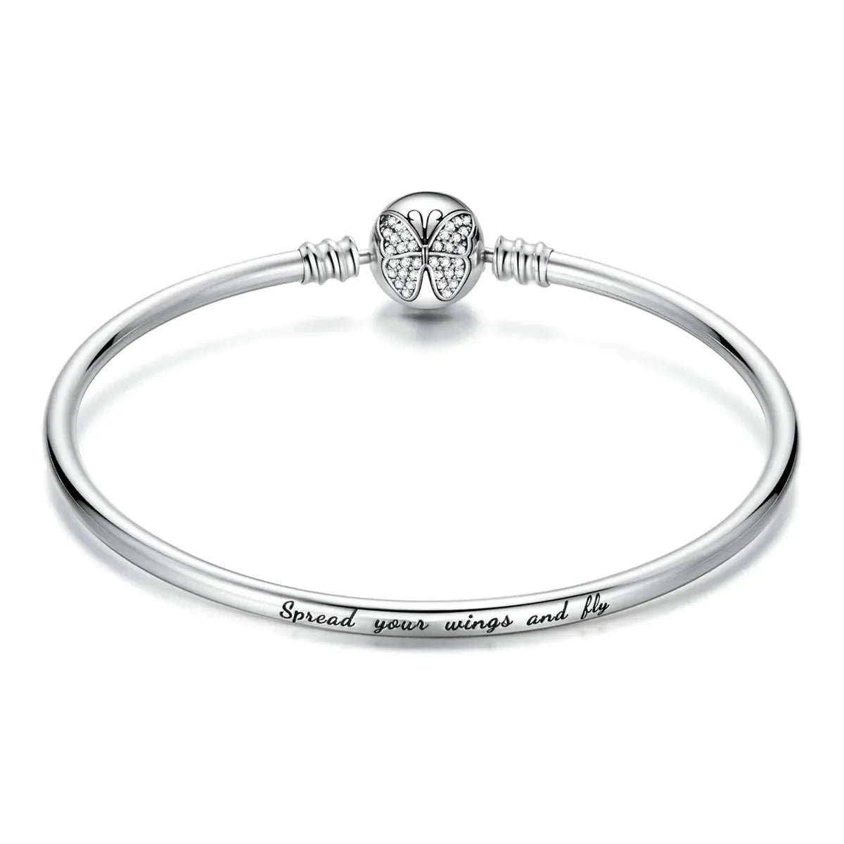 Liora Atelier Sparkling Pavé Butterfly Bangle