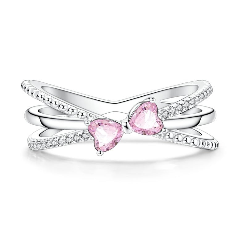 Liora Atelier Sparkling Pink Bow Ring