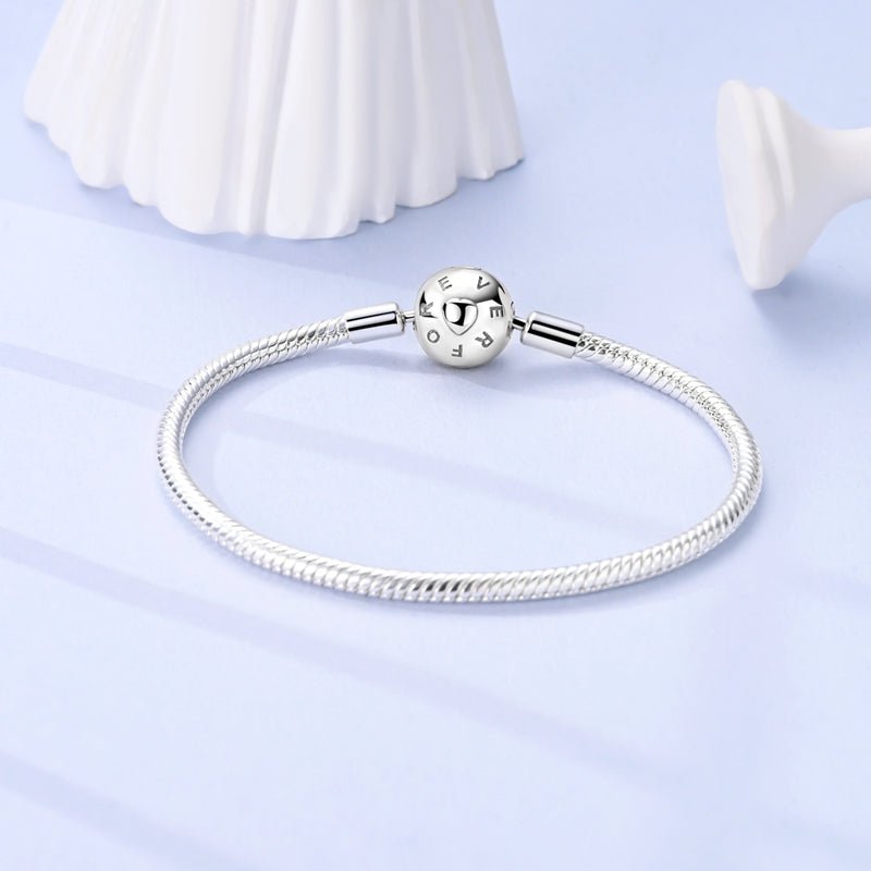 Liora Atelier Sparkling Pink Heart Charm Bracelet