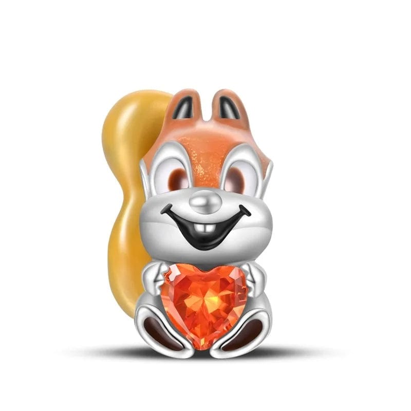Liora Atelier Squirrel Charm & Orange Heart