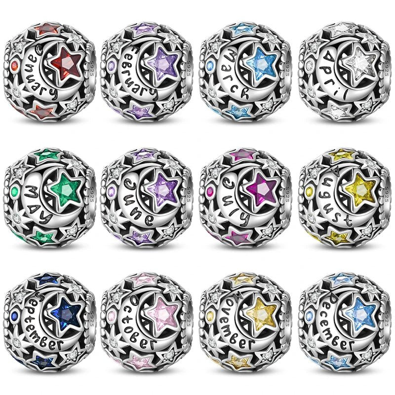 Liora Atelier Star & Moon Birthstone Charm