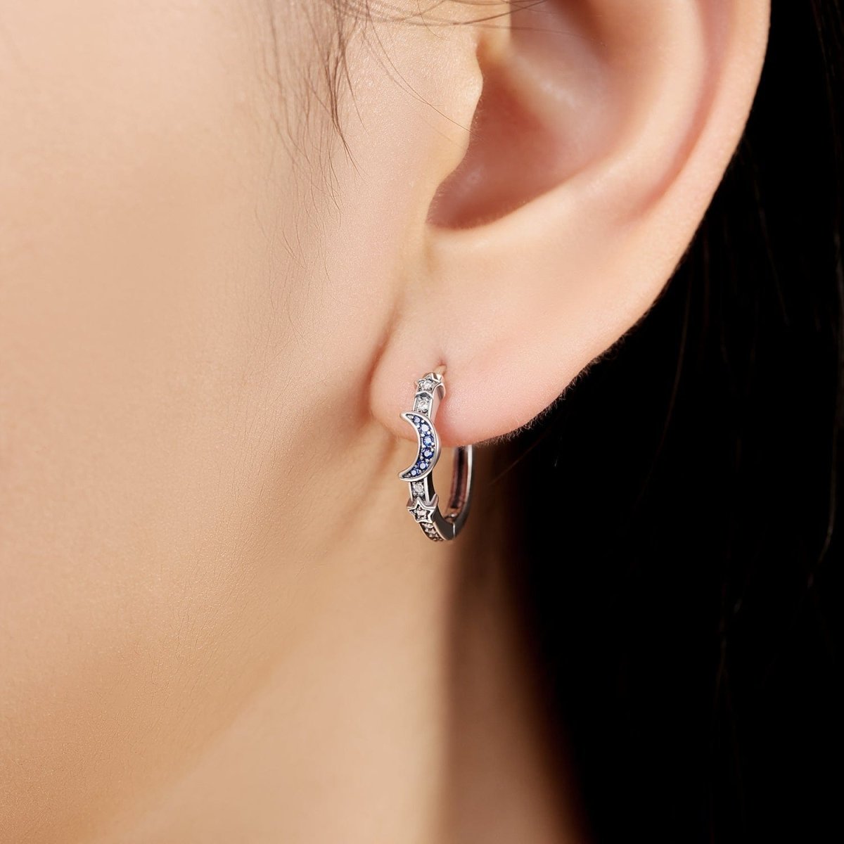 Liora Atelier Star & Moon Hoop Earrings