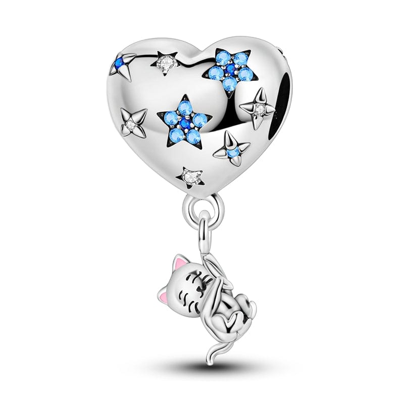 Liora Atelier Starry Heart & Playful Cat Charm