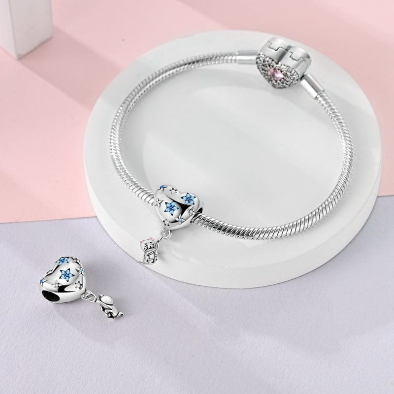Liora Atelier Starry Heart & Playful Cat Charm