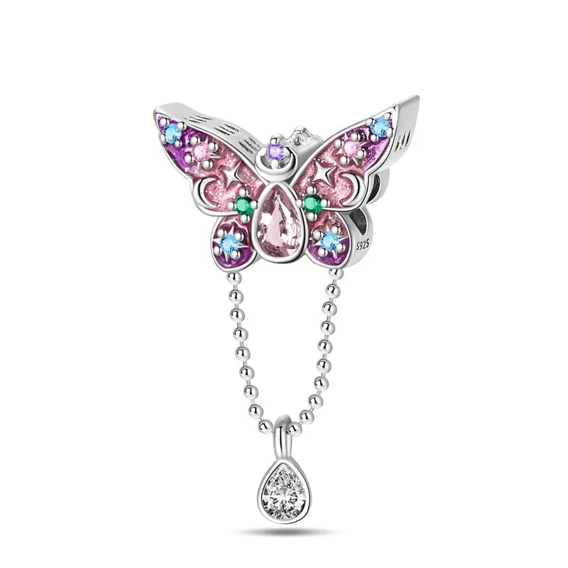 Liora Atelier Starry Pink Butterfly Charm