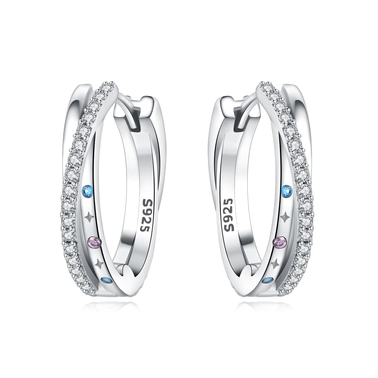 Liora Atelier Stellar Sparkle Crossover Hoops