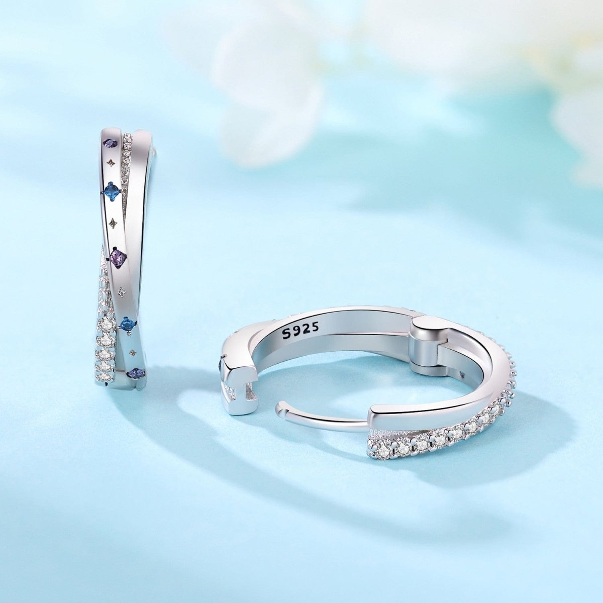 Liora Atelier Stellar Sparkle Crossover Hoops