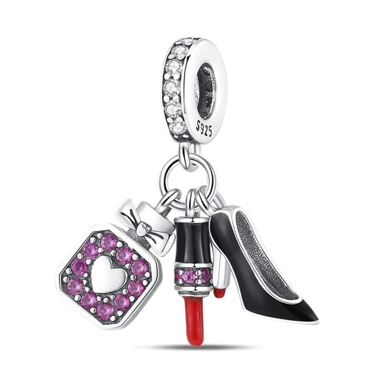 Liora Atelier Stiletto, Dress & Lipstick Dangle Charm