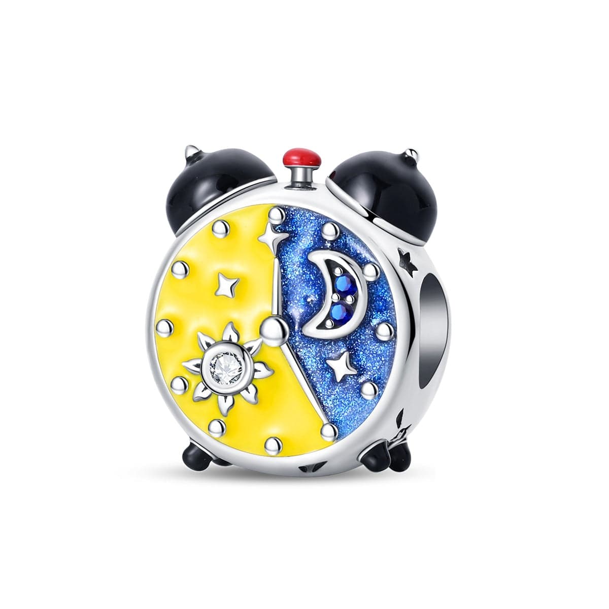 Liora Atelier Sun & Moon Dual Time Alarm Clock Charm