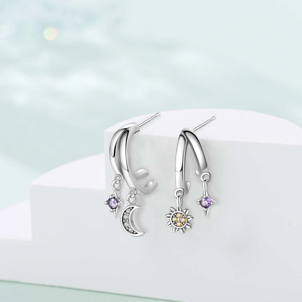 Liora Atelier Sun & Moon Hoop Earrings