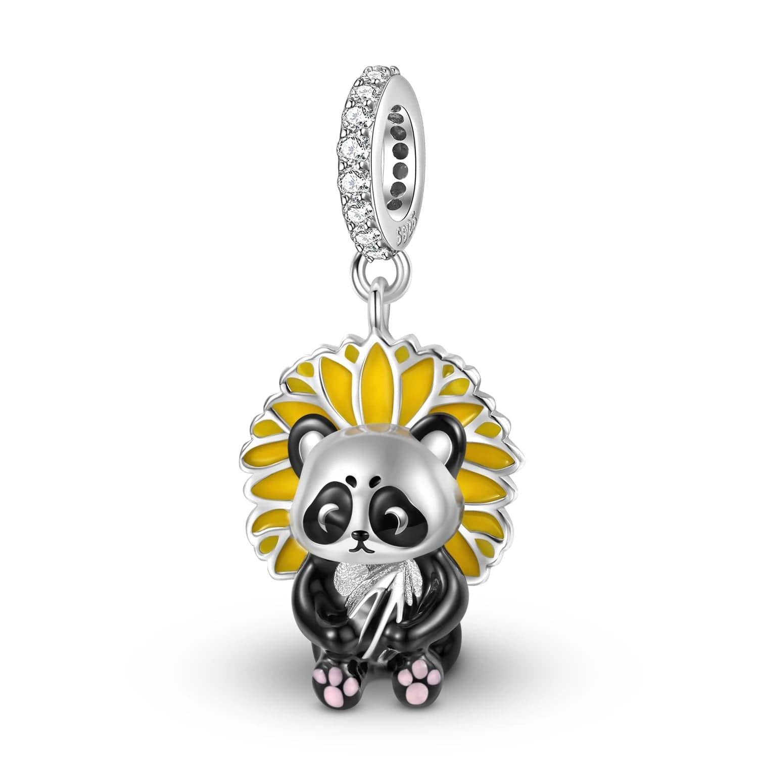 Liora Atelier Sunflower Panda Dangle Charm