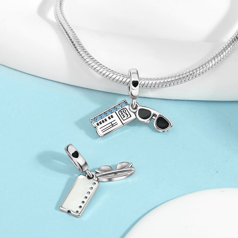 Liora Atelier Sunglasses & Boarding Pass Charm – Vacation Travel Theme