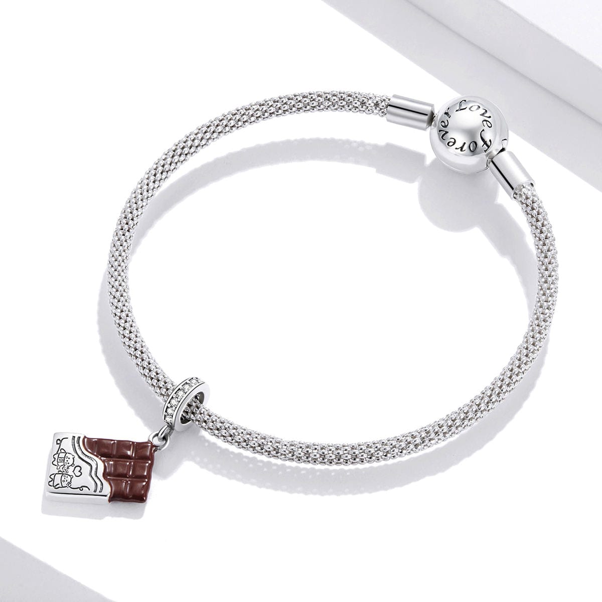 Liora Atelier Sweet Love Chocolate Bar with Bear Dangle Charm