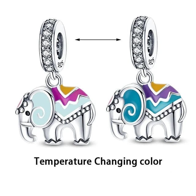 Liora Atelier Temperature Changing Color Elephant Dangle Charm