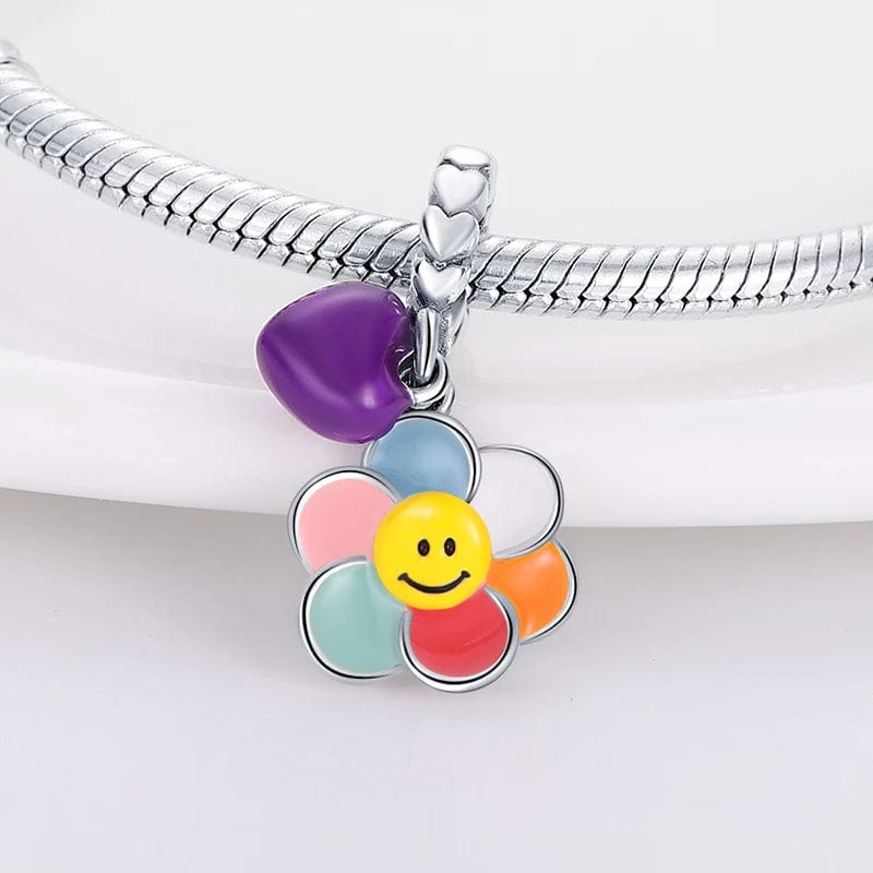 Liora Atelier Temperature Changing Colorful Flower Dangle Charm