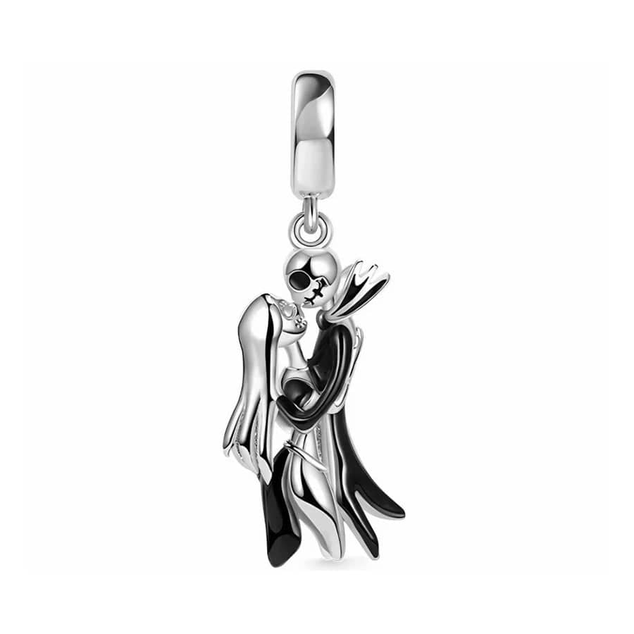 Liora Atelier The Nightmare Before Christmas Jack & Sally Embrace Love Pendant Charm