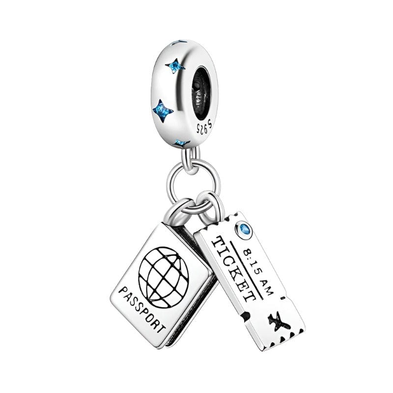 Liora Atelier Travel Passport and Ticket Dangle Charm