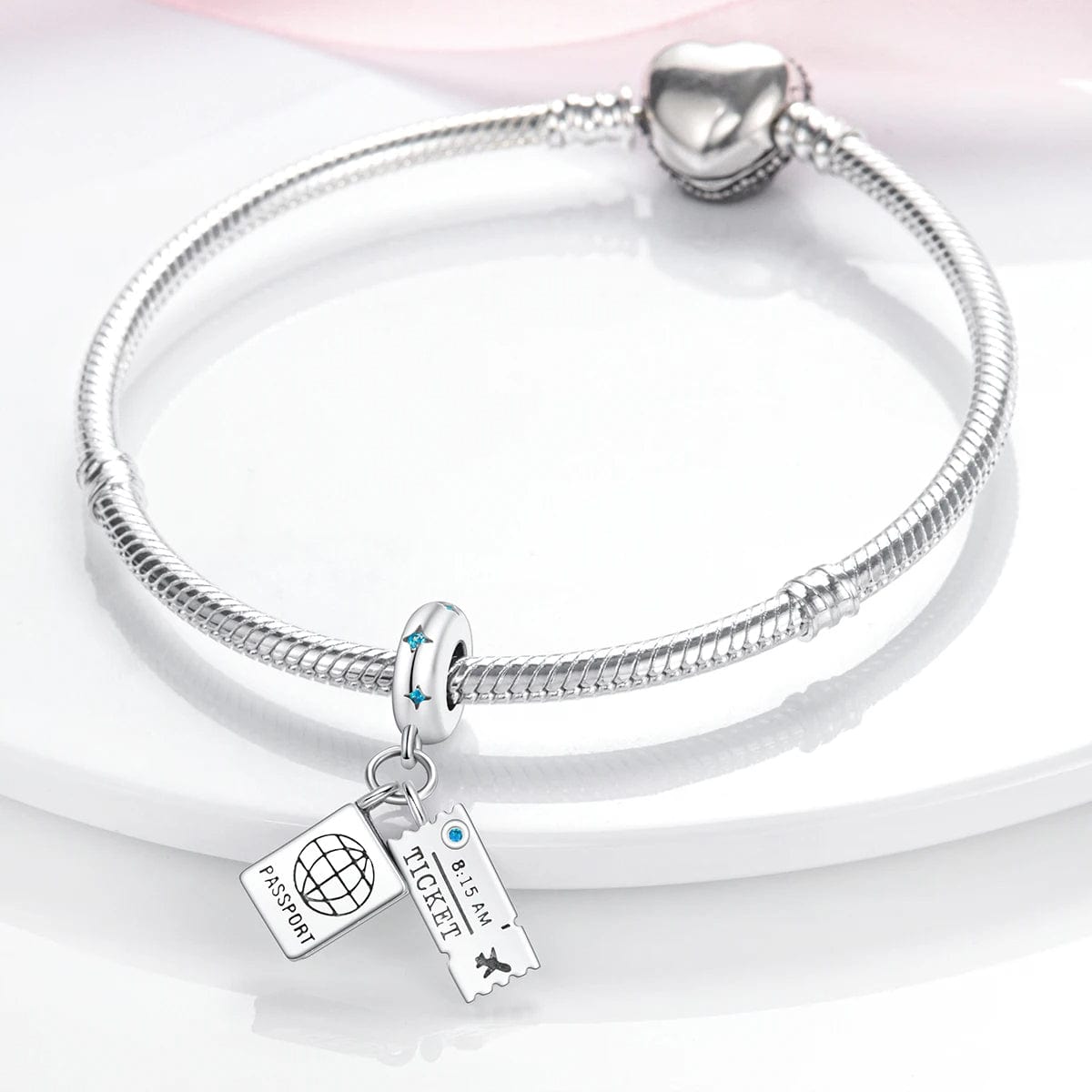 Liora Atelier Travel Passport and Ticket Dangle Charm