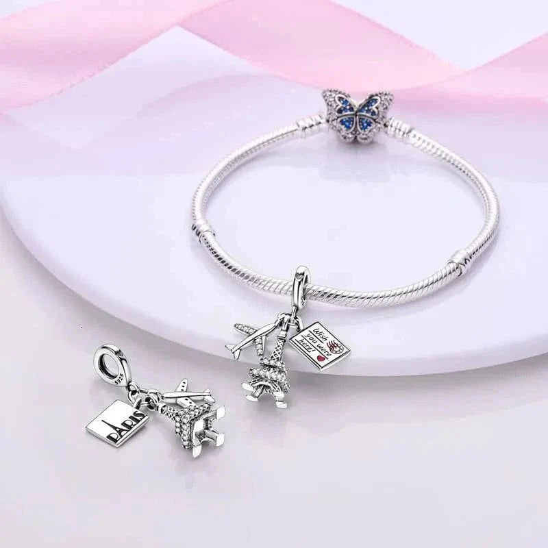 Liora Atelier Travel to Paris Eiffel Tower Love Dangle Charm
