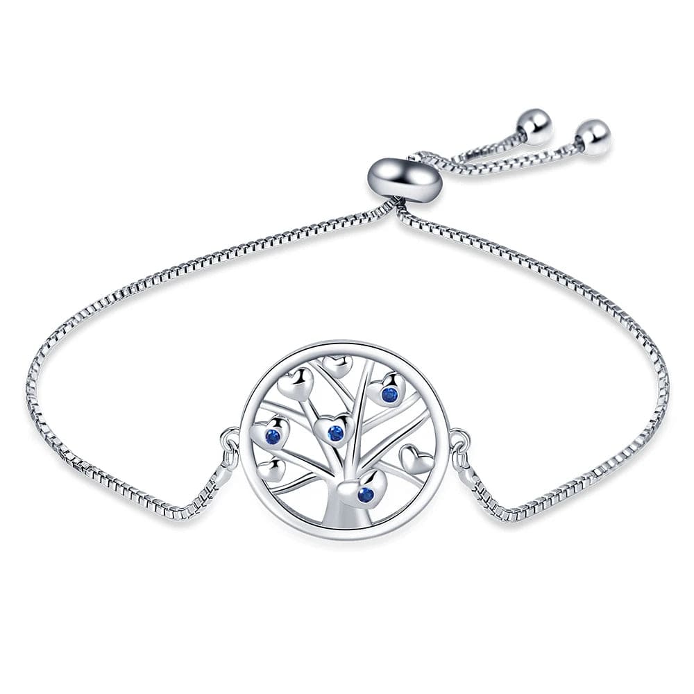 Liora Atelier Tree of Life Bracelet with Blue Gemstone Accents
