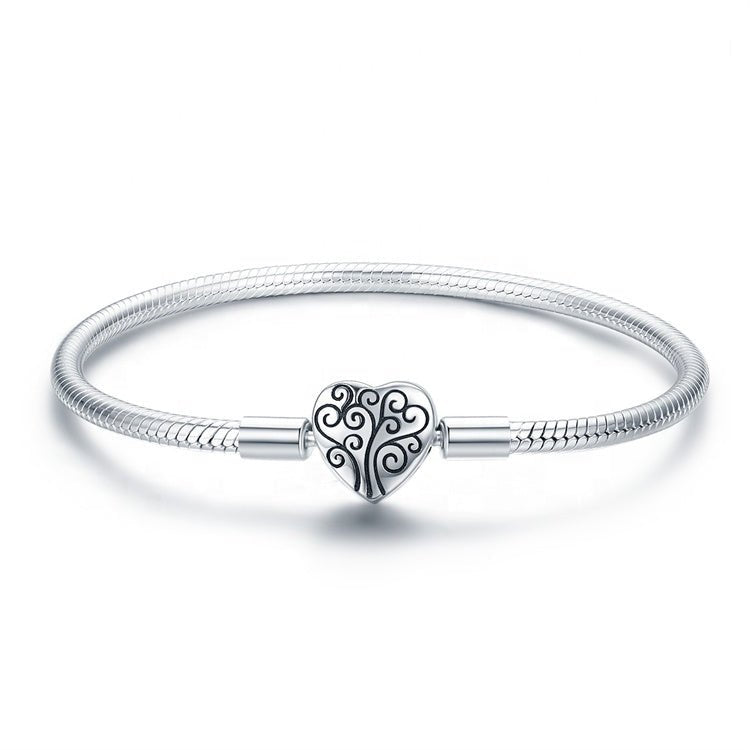 Liora Atelier Tree of Life Heart Clasp Charm Bracelet