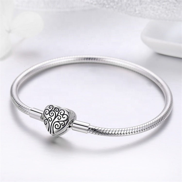 Liora Atelier Tree of Life Heart Clasp Charm Bracelet