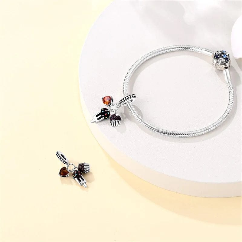 Liora Atelier Triple Chocolate Ice Cream Cake Dangle Charm