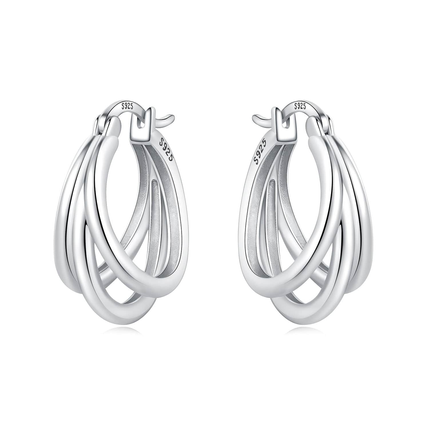 Liora Atelier Triple Loop Classic Hoop Earrings