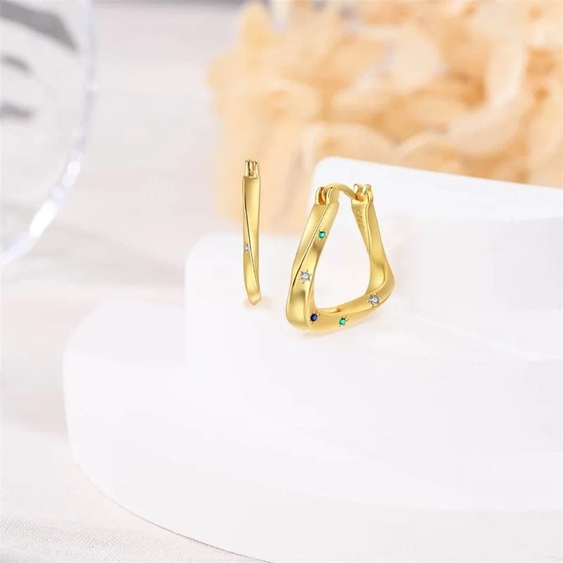 Liora Atelier Twisted Gold Hoop Earrings
