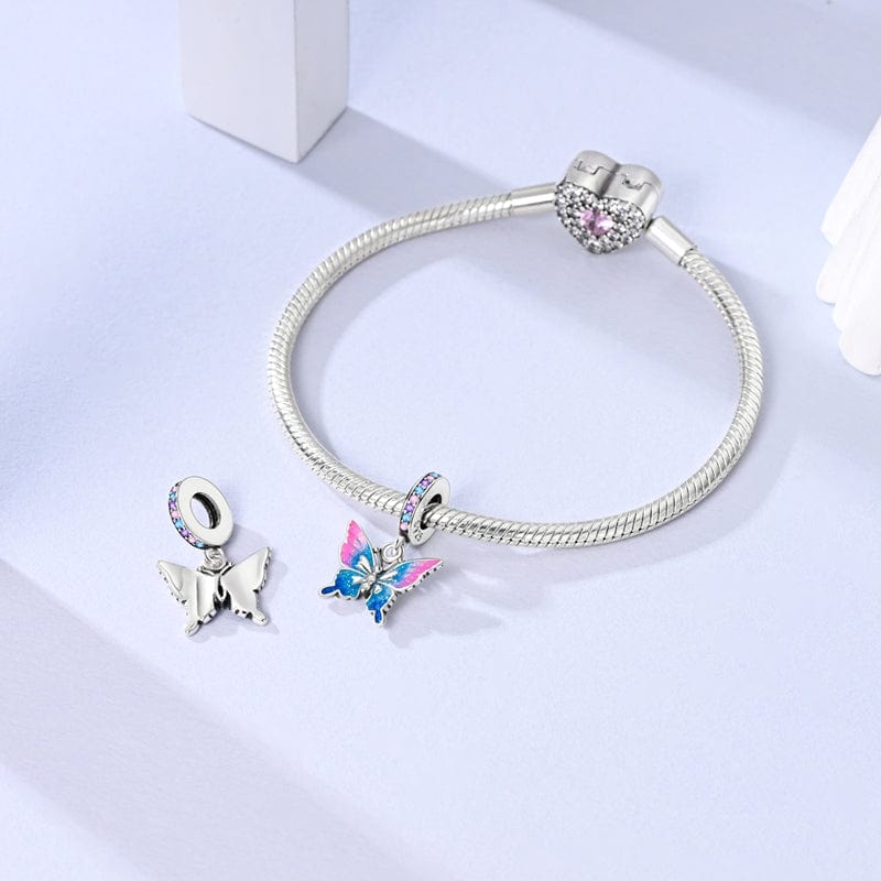 Liora Atelier Two - tone Butterfly Dangle Charm